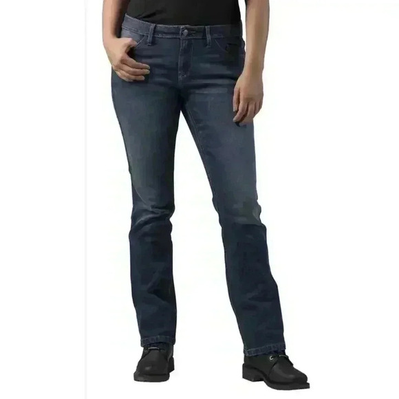 NWT Harley-Davidson Women’s FXRG Armalith Denim Mid-Rise Jeans Indigo Size 29 - Picture 1 of 16